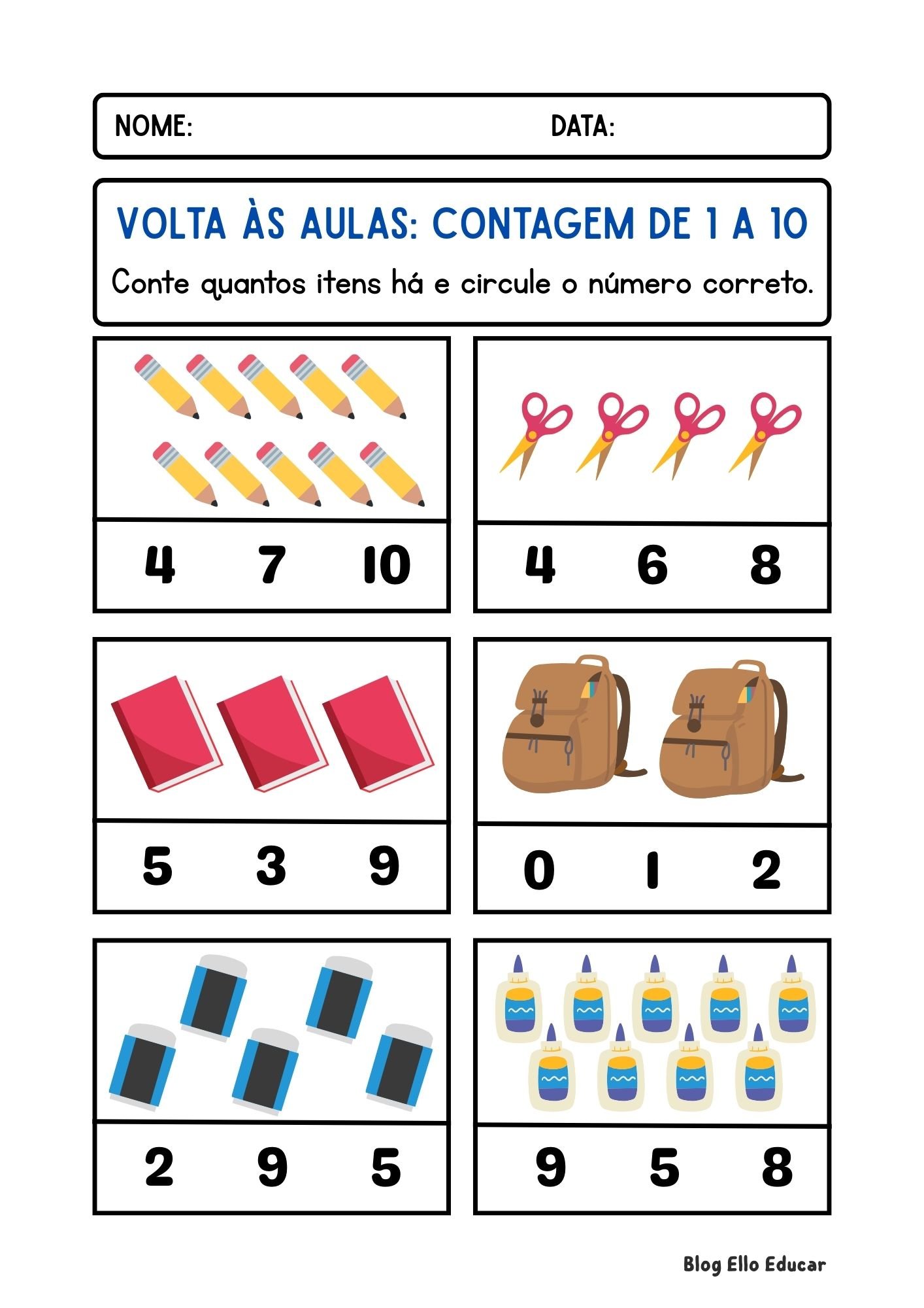 Atividades de volta às aulas 1º ano: material gratuito para acolhimento ...