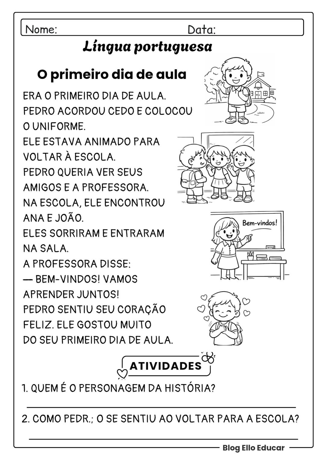 Atividades de Volta às Aulas 2° ano: Baixe PDF gratuito e Plano de Aula