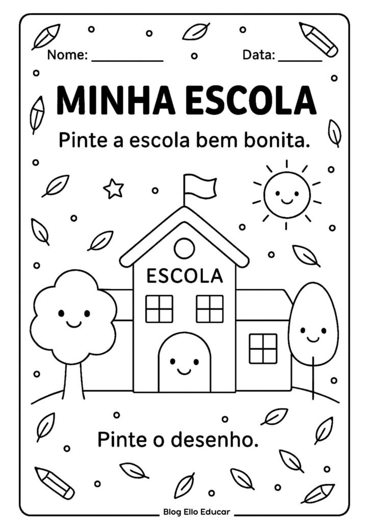 Atividades volta às aulas - educação infantil