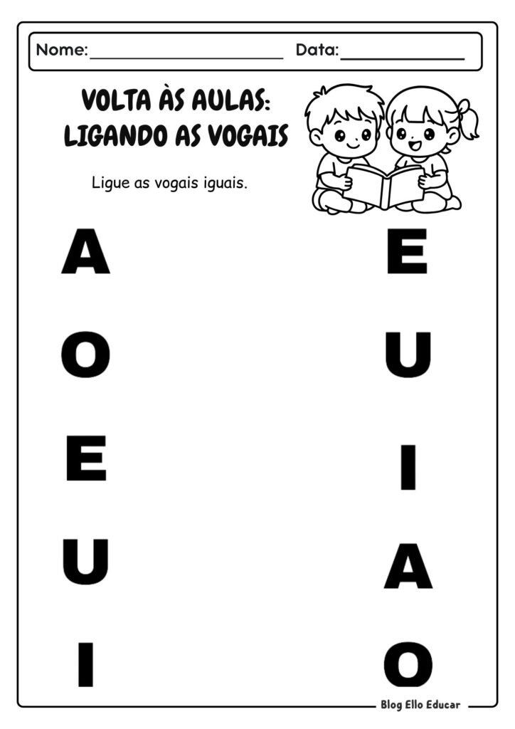 Atividades volta às aulas - educação infantil