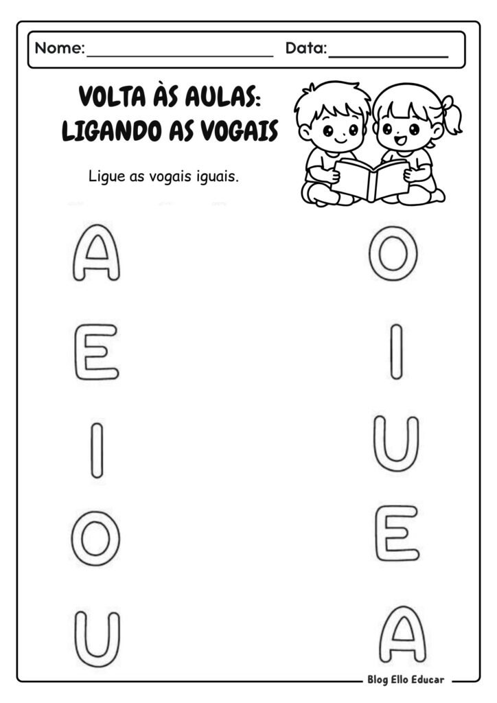 Atividades volta às aulas - educação infantil