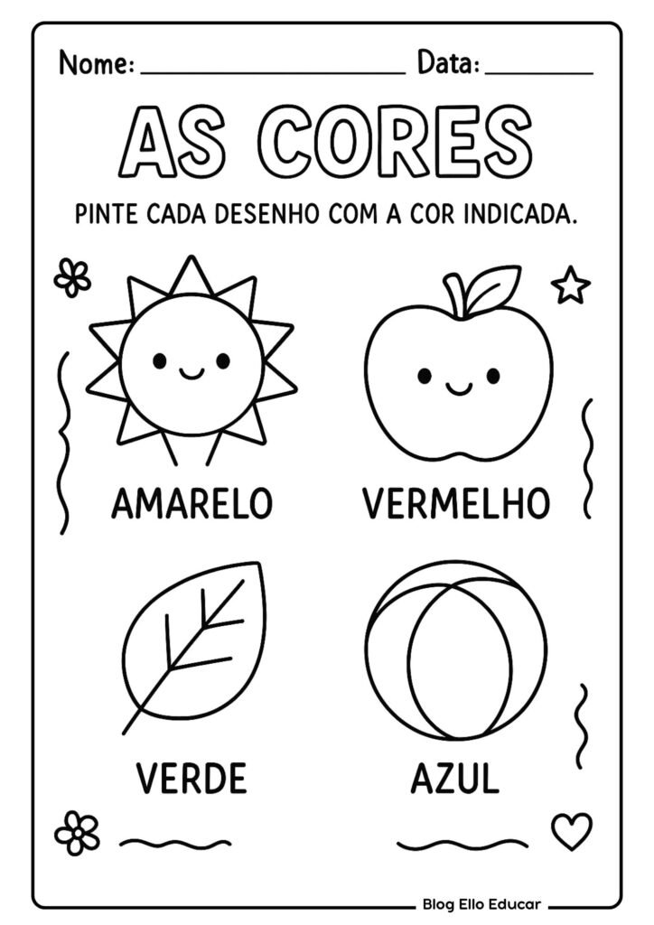 Atividades volta às aulas - educação infantil