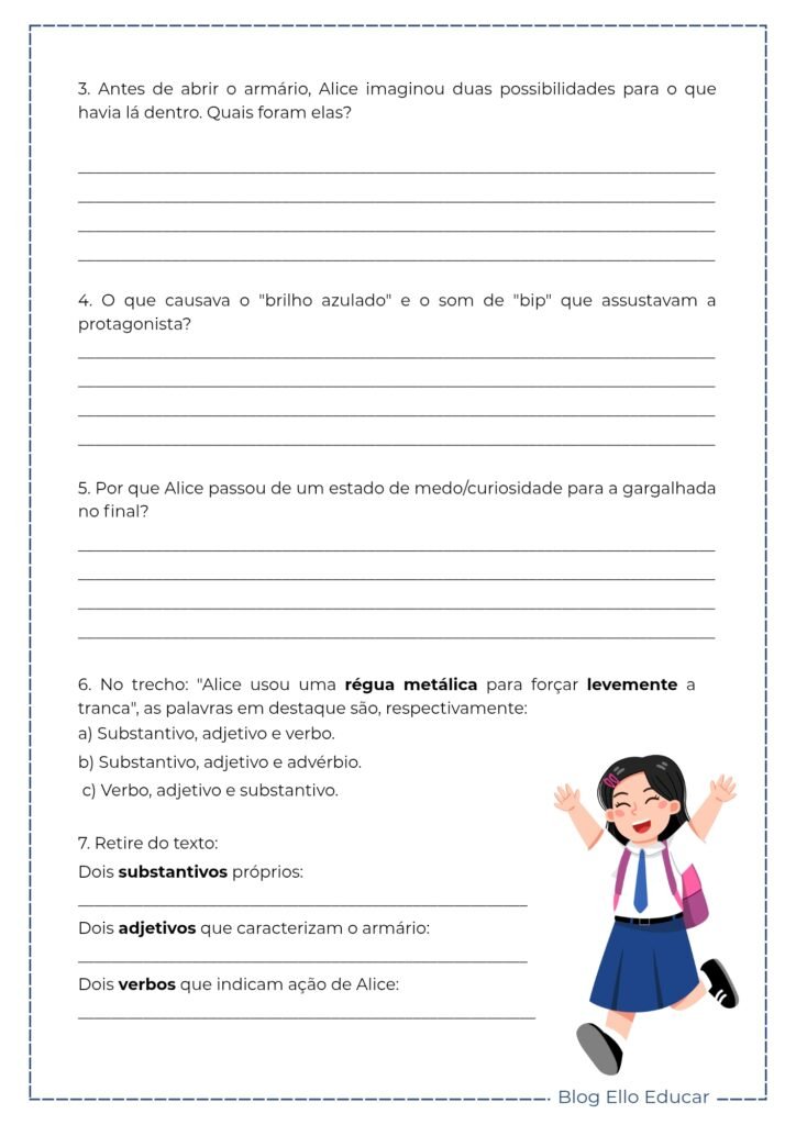 Atividade Volta às aulas diagnóstico 5° ano