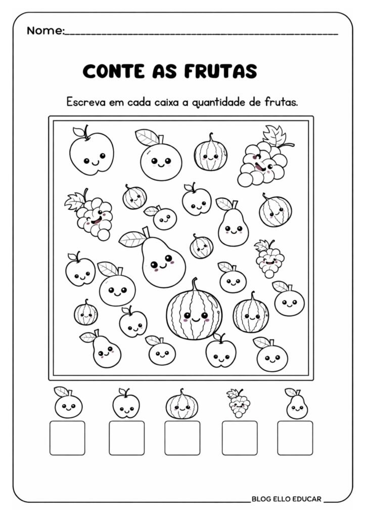 Atividade diagnóstico - 1° , 2° e 3° ano