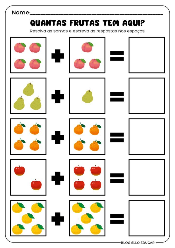 Atividade diagnóstico - 1° , 2° e 3° ano