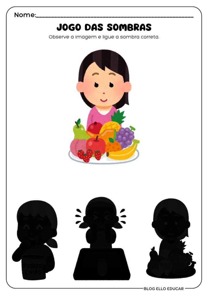 Atividade diagnóstico - 1°, 2° e 3° ano