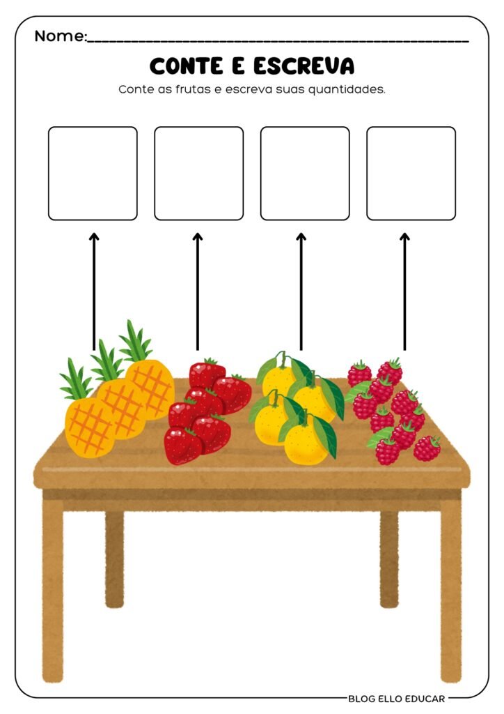 Atividade diagnóstico - 1° , 2° e 3° ano