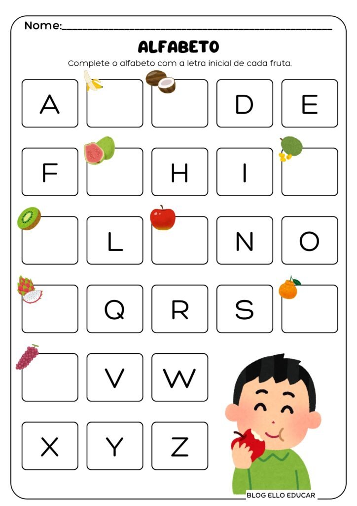 Atividade diagnóstico - 1° , 2° e 3° ano