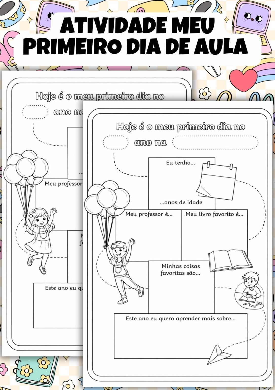 Atividade Meu Primeiro Dia de Aula: Baixe Grátis em PDF!