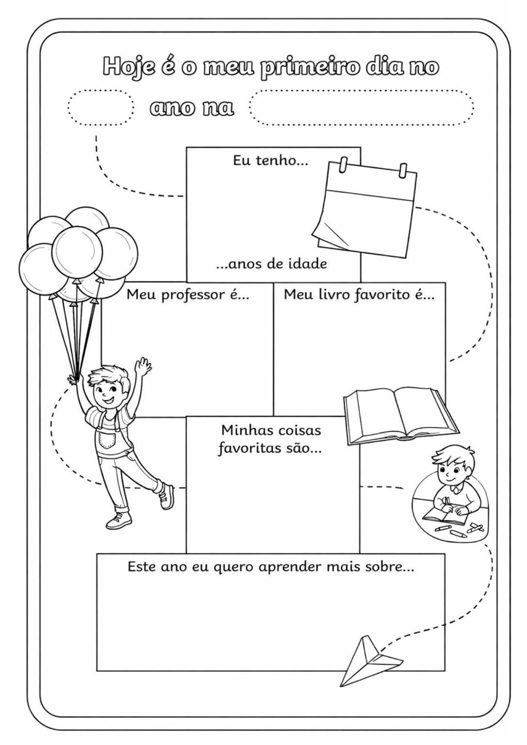Atividade Meu Primeiro Dia de Aula: Baixe Grátis em PDF!