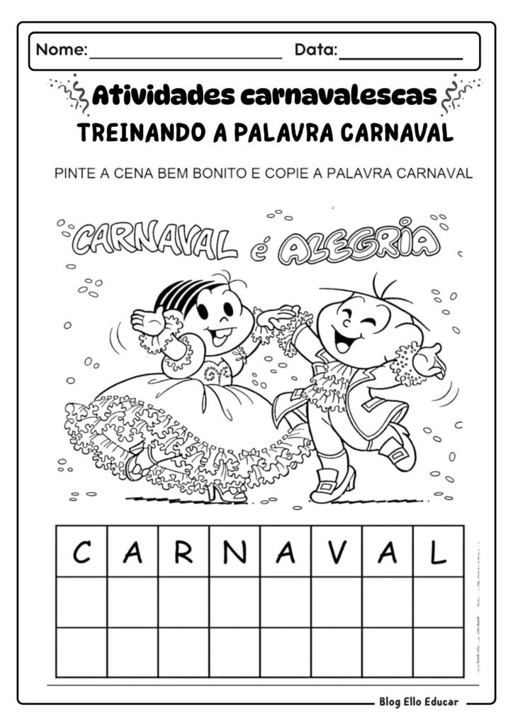 Atividades de Carnaval