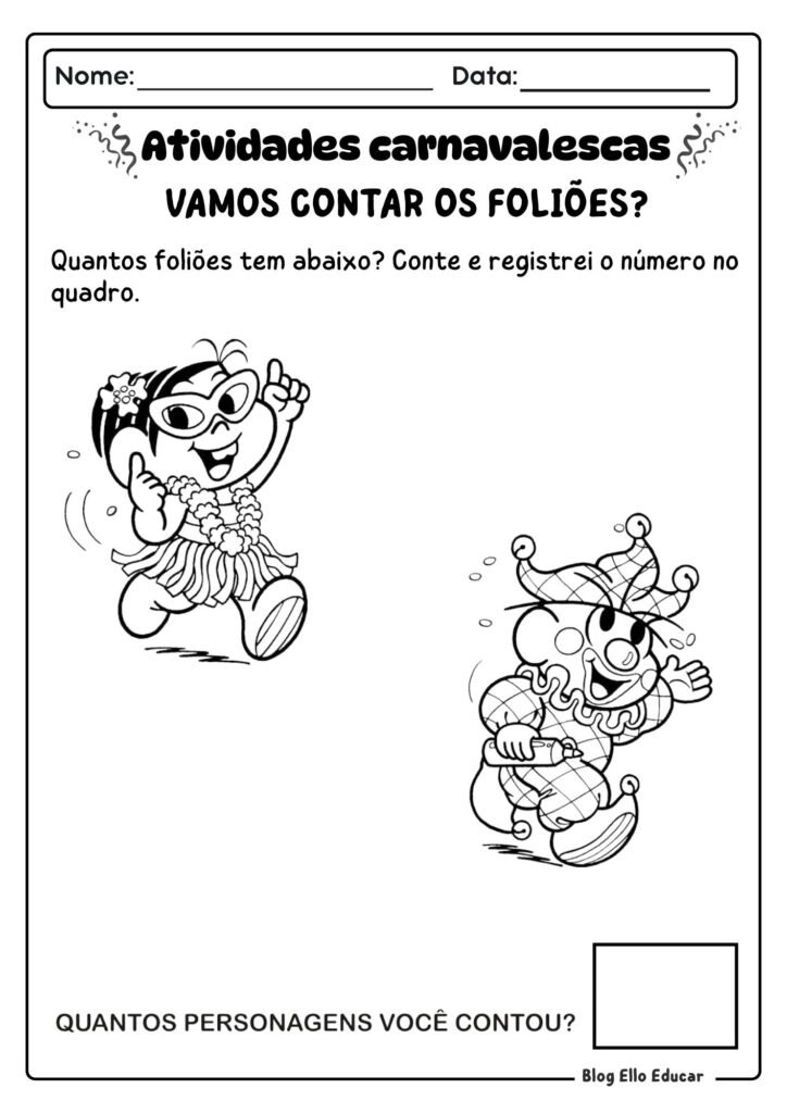 Atividades de Carnaval