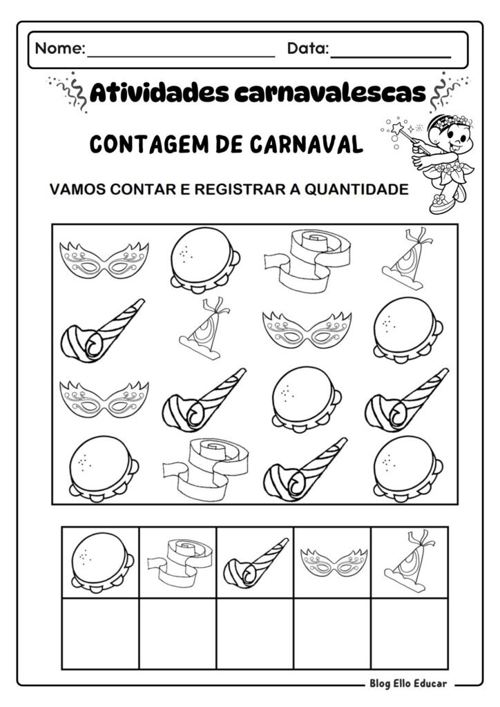 Atividades de Carnaval - alfabetização