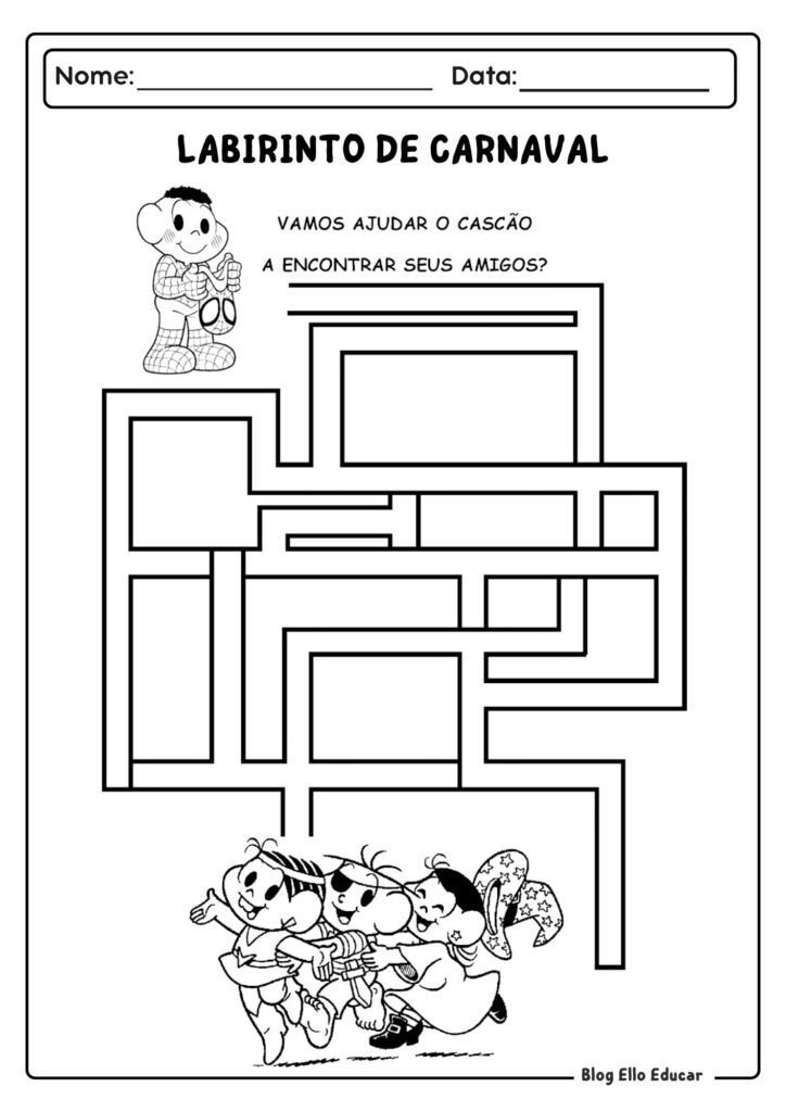 Atividades lúdicas de Carnaval