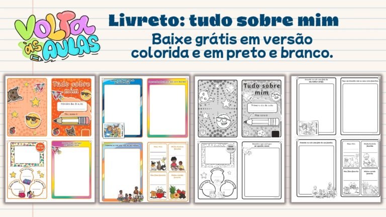 Atividades tudo sobre mim