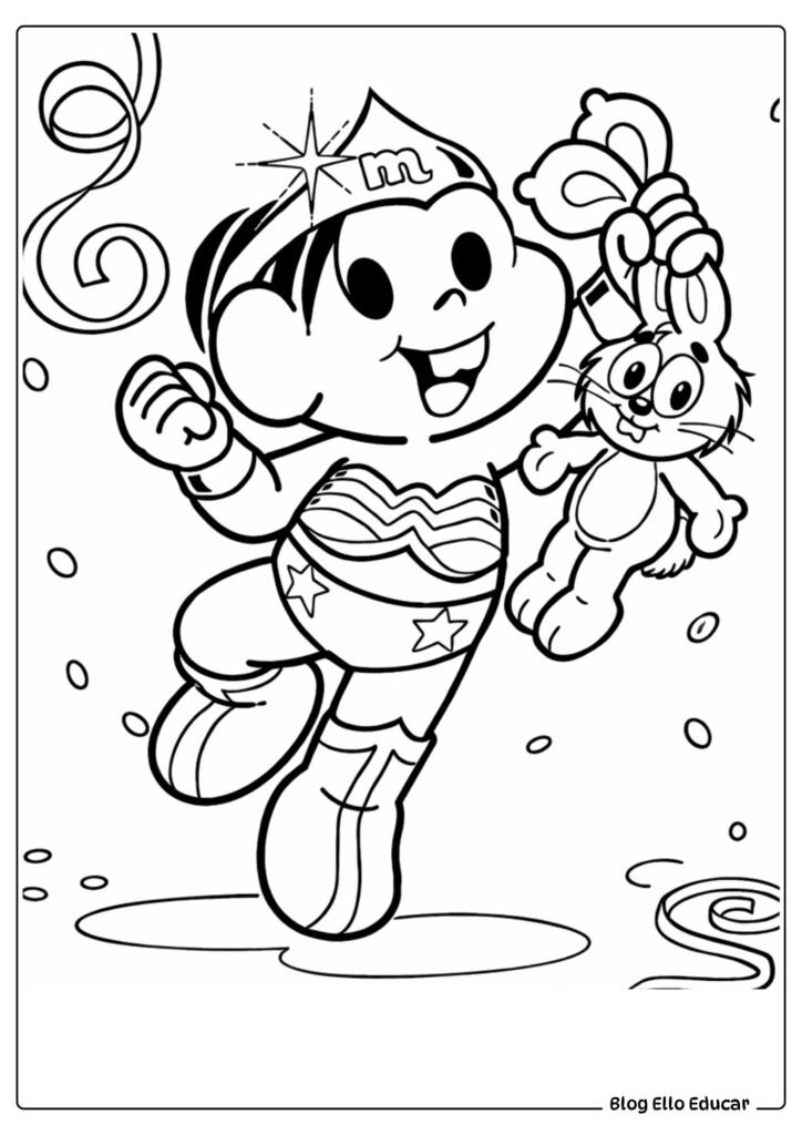 Desenhos sobre Carnaval para colorir