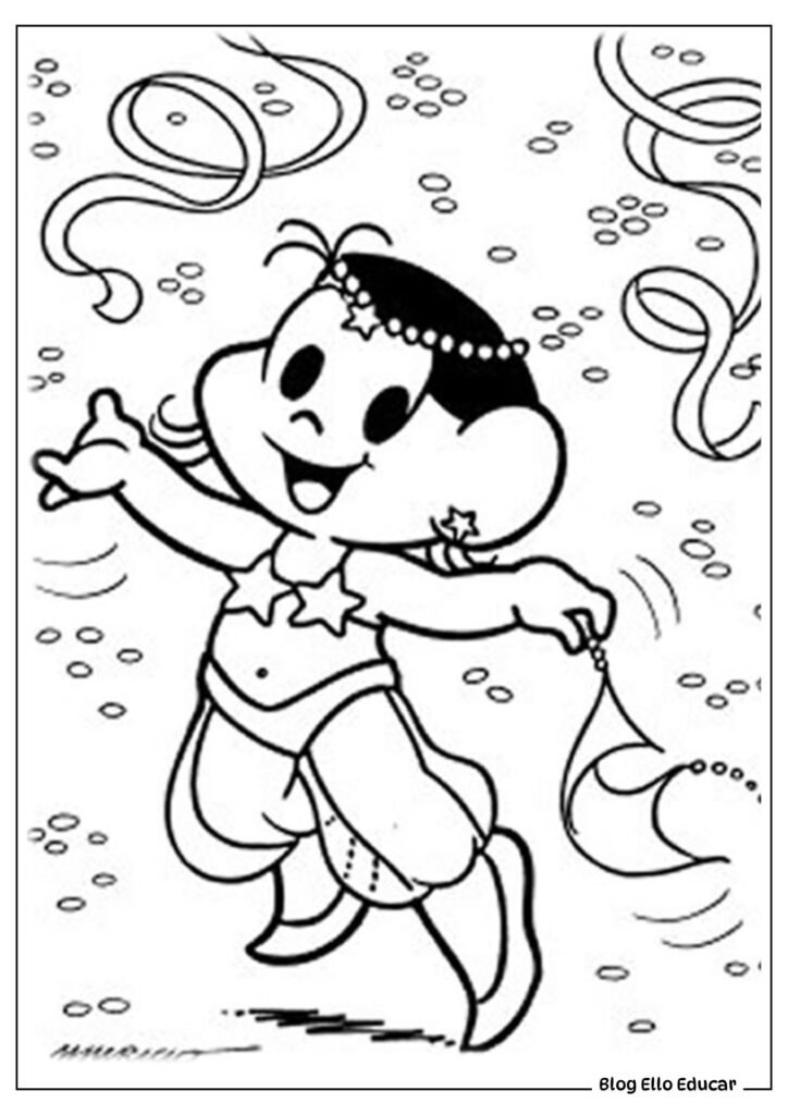 Desenhos sobre Carnaval para colorir
