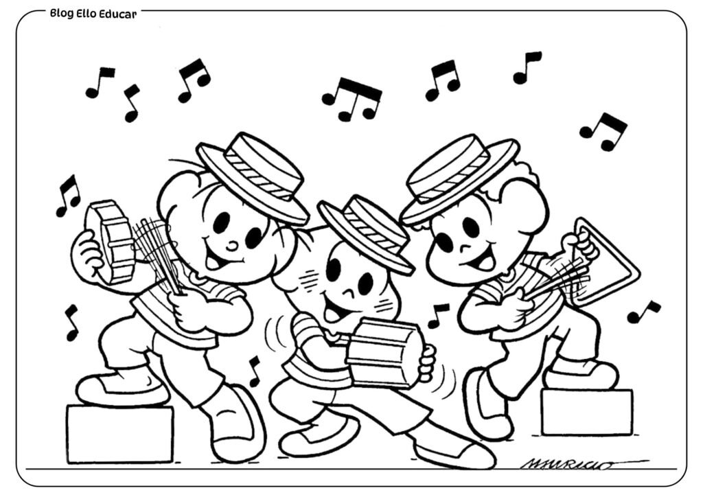 Desenhos sobre Carnaval para colorir