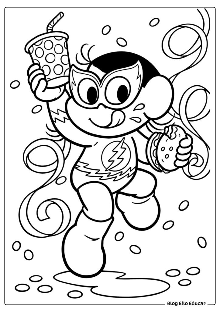 Desenhos sobre Carnaval para colorir