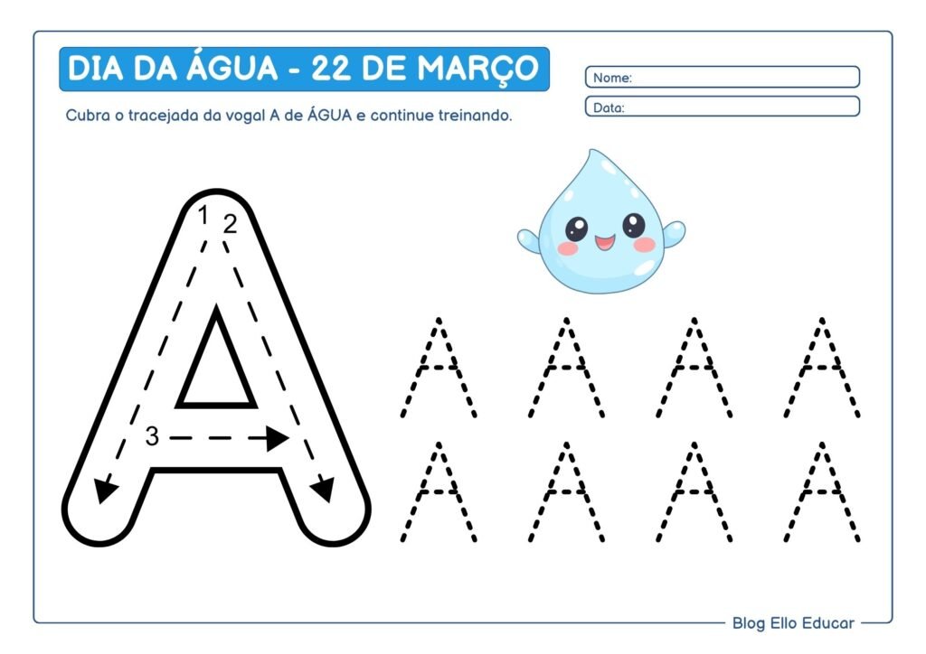 Atividades Dia da Água Educação Infantil