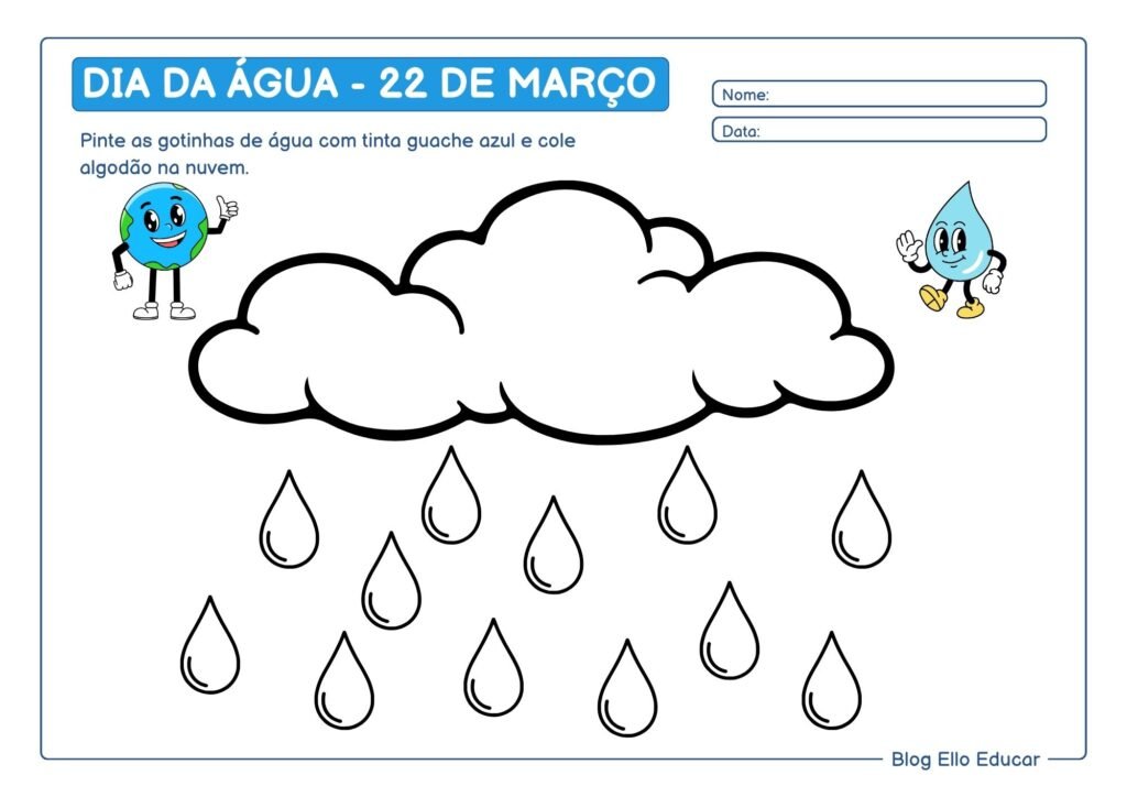 Atividades Dia da Água Educação Infantil