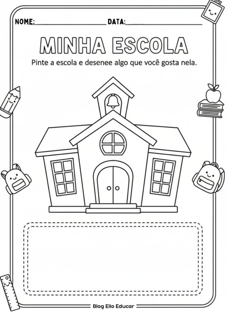 Atividades Dia da Escola educação infantil