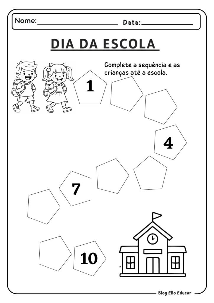 Atividades Dia da Escola educação infantil