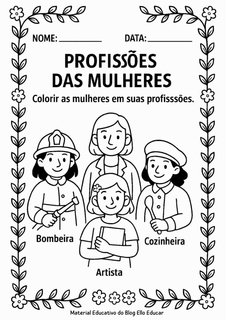 Atividades Dia da Mulher Educação Infantil
