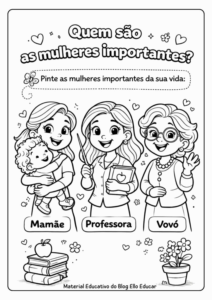 Atividades Dia da Mulher Educação Infantil