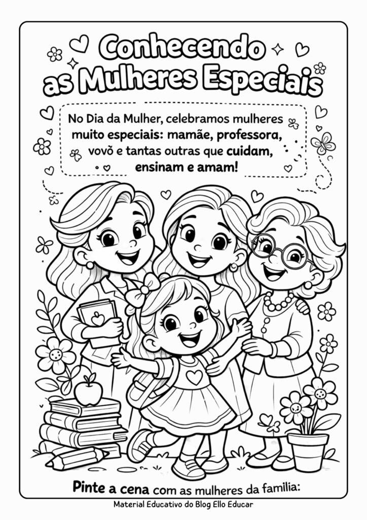 Atividades Dia da Mulher Educação Infantil