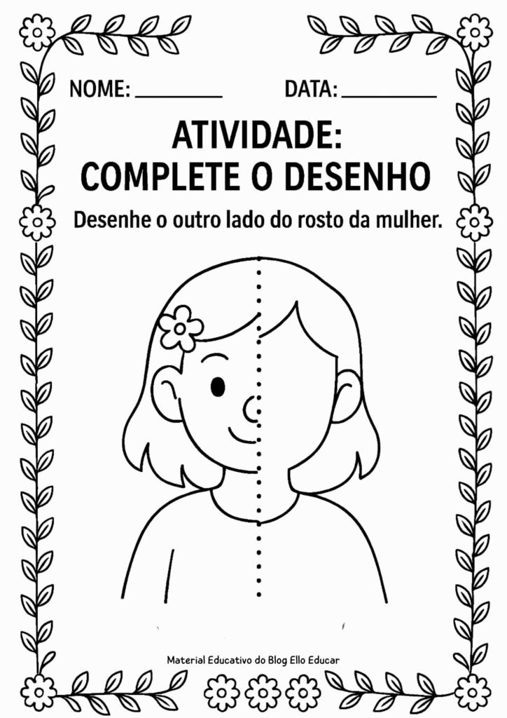 Atividades Dia da Mulher Educação Infantil