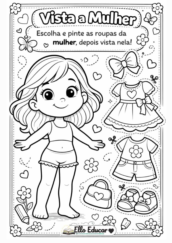 Atividades Dia da Mulher Educação Infantil