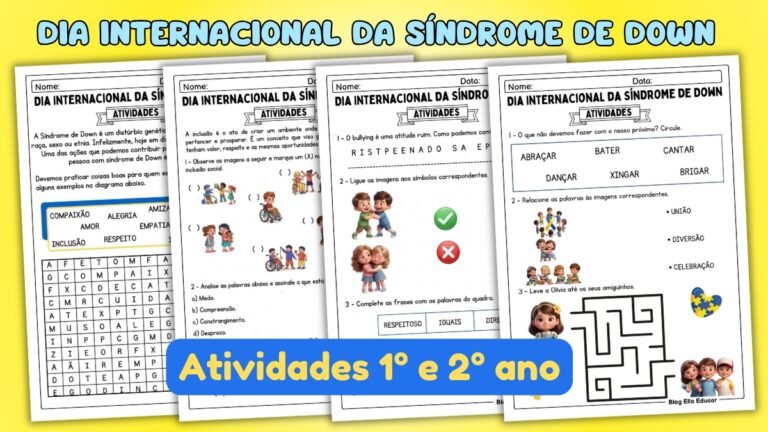 Atividades Dia internacional da Síndrome de Down