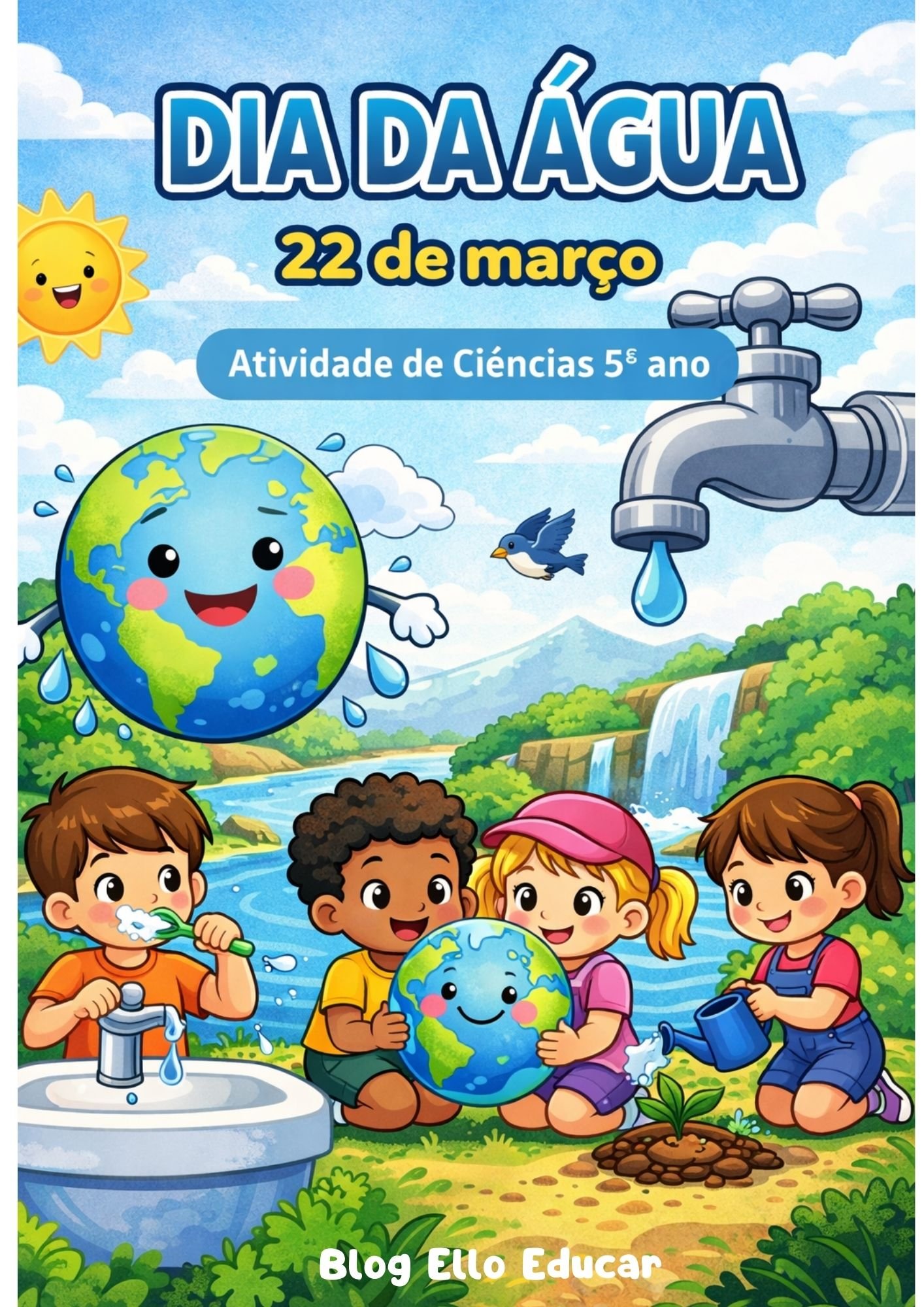 Atividades do Dia da Água 5° ano: PDF com plano de aula BNCC