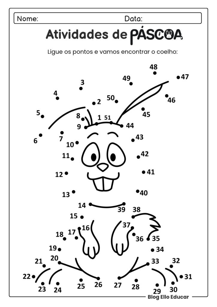 Atividades de Páscoa 1° ano