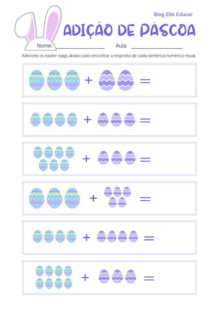 Atividades de Páscoa 1° ano