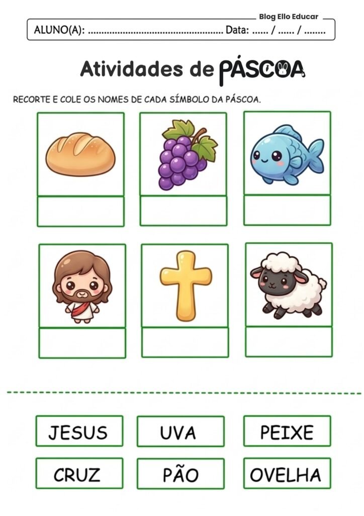 Atividades de Páscoa 1° ano