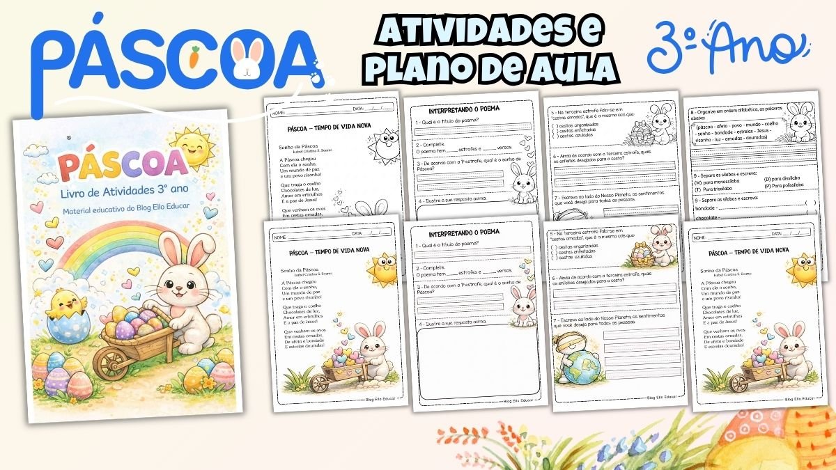 Atividades de Páscoa 3° ano: PDF gratuito e Plano de Aula