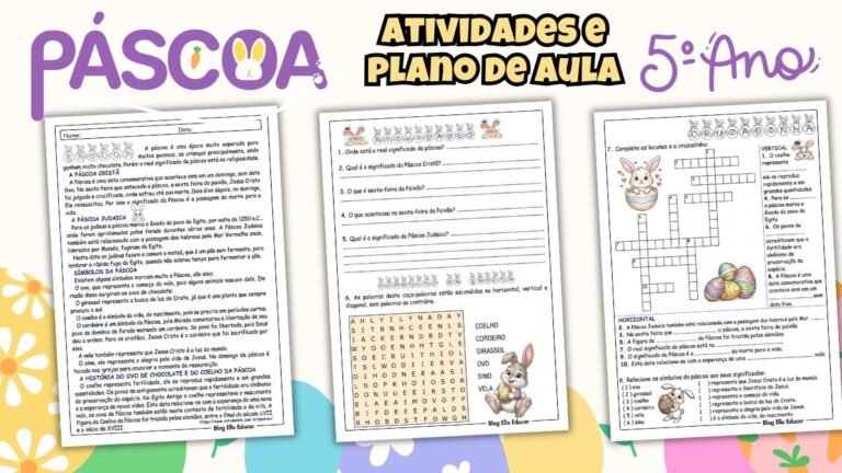 Atividades de Páscoa 5° ano