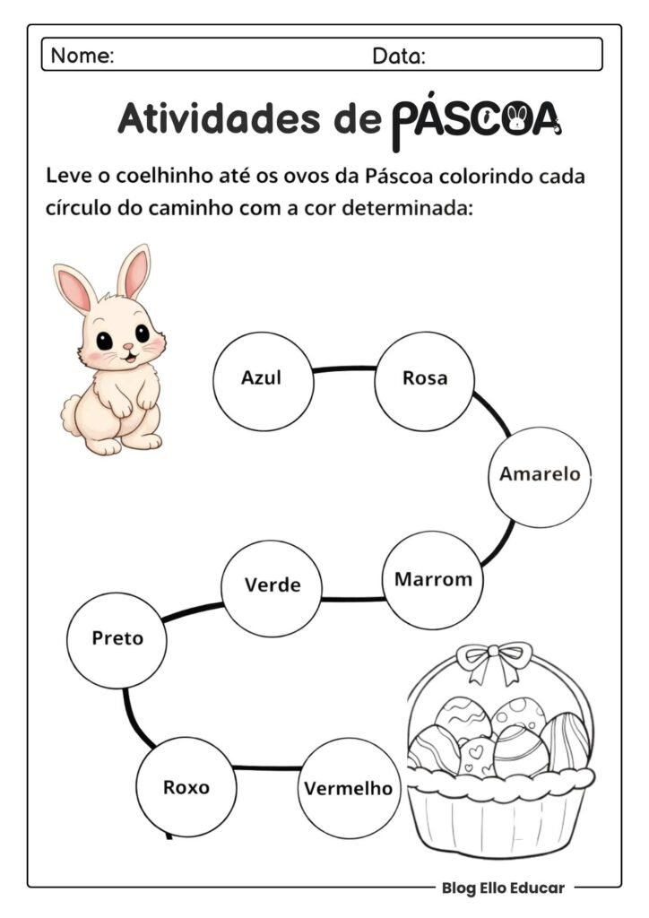 Atividades de Páscoa para Educação Infantil