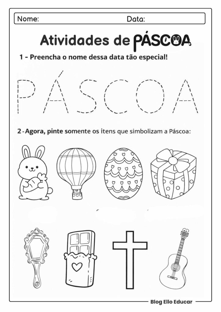 Atividades de Páscoa para Educação Infantil