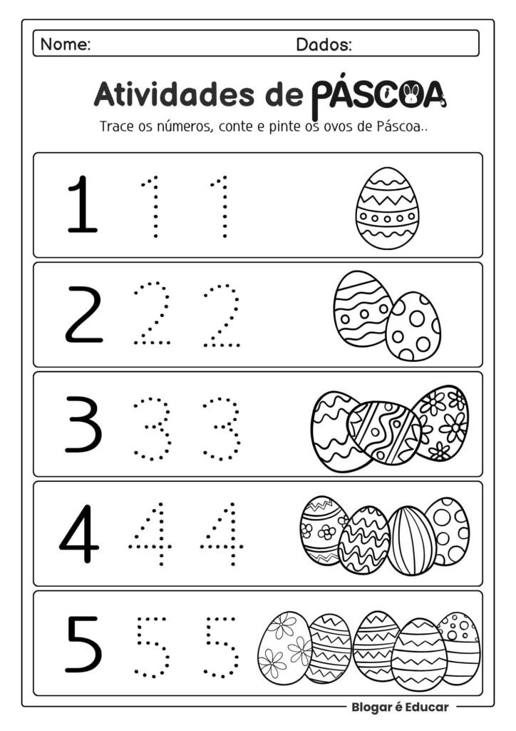 Atividades de Páscoa para Educação Infantil