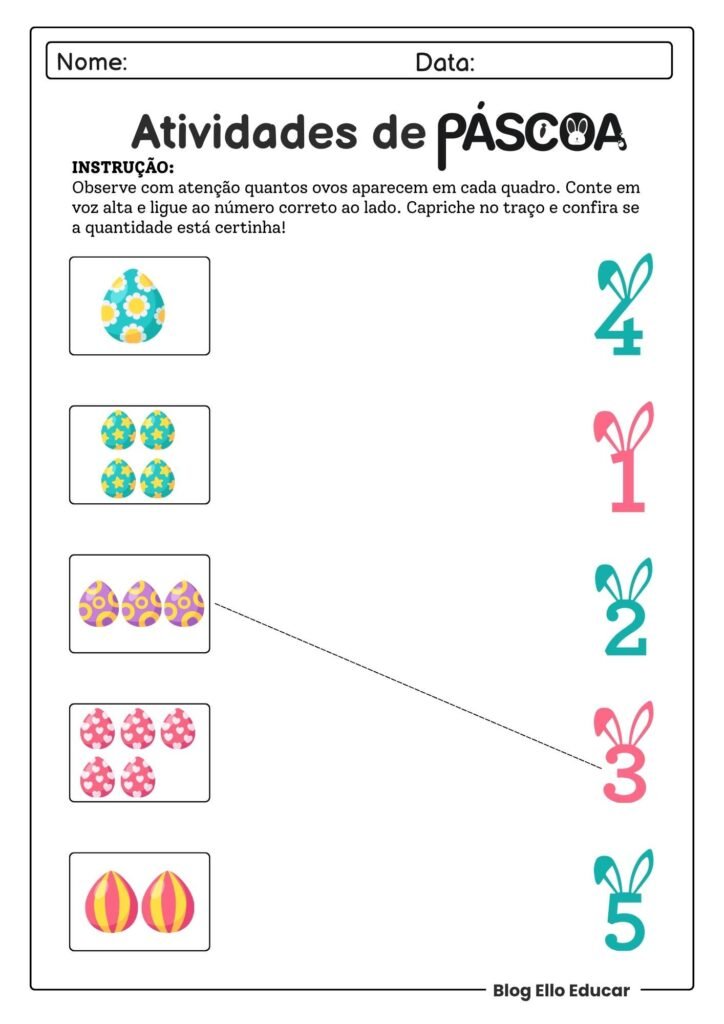 Atividades de Páscoa para Educação Infantil