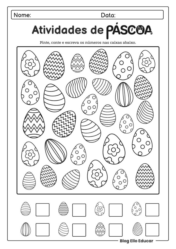 Atividades de Páscoa para Educação Infantil