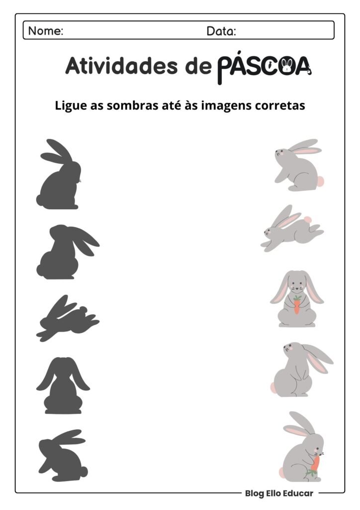 Atividades de Páscoa para Educação Infantil