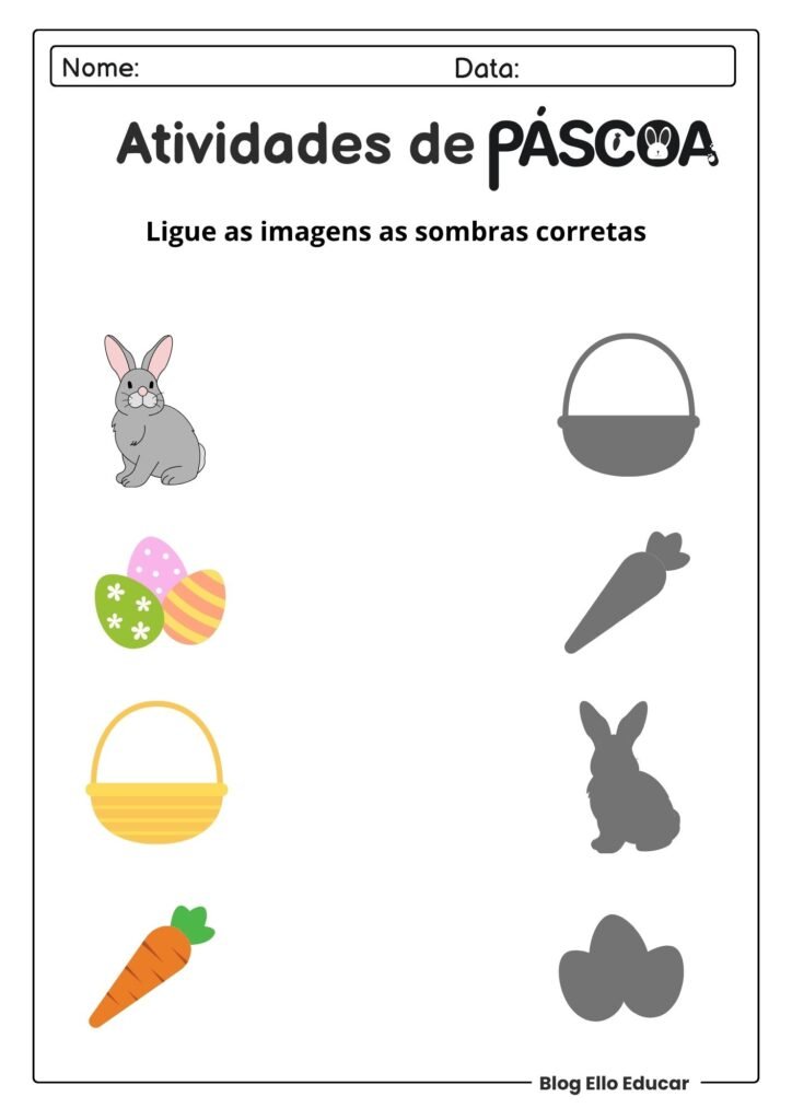 Atividades de Páscoa para Educação Infantil