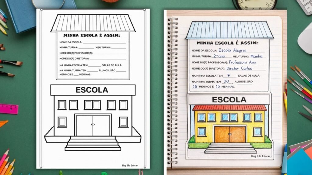 Atividades de Artes Dia da escola