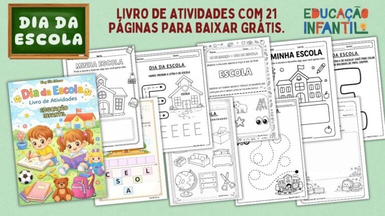 Atividades Dia da Escola educação infantil.