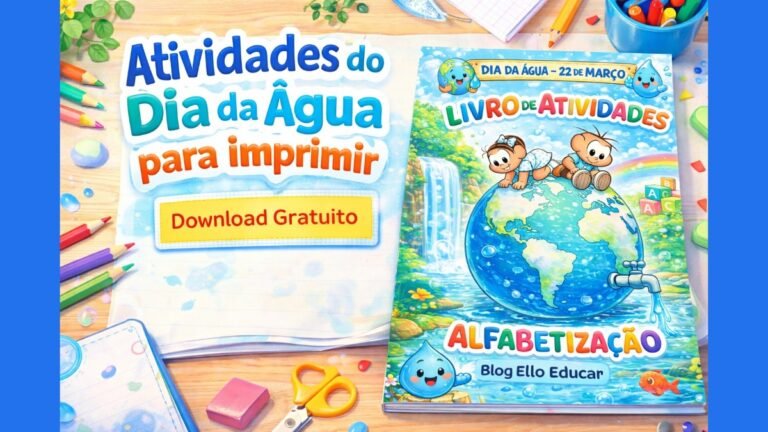Atividades do Dia da água para imprimir.