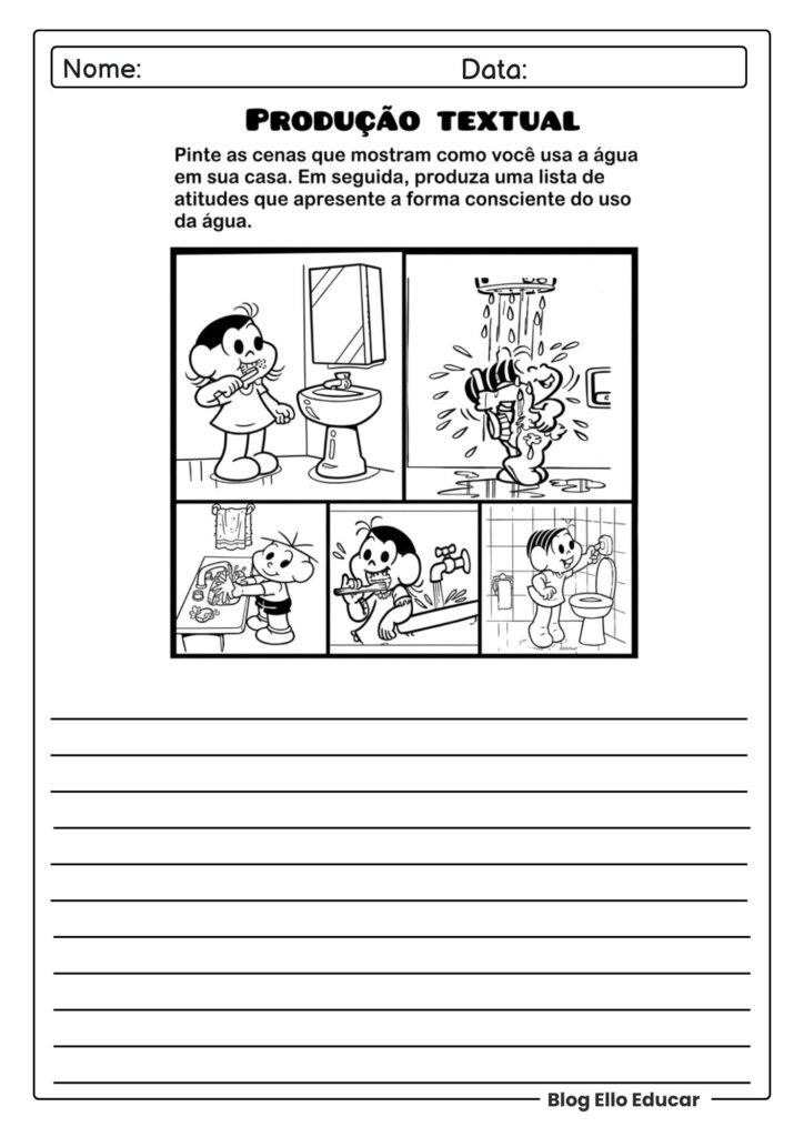 Atividades sobre o Dia da Água